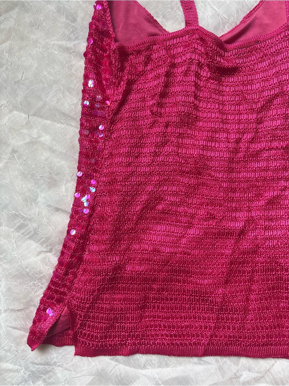 Boston Proper Pink Sequin Knit Cami - Picture 3 of 3